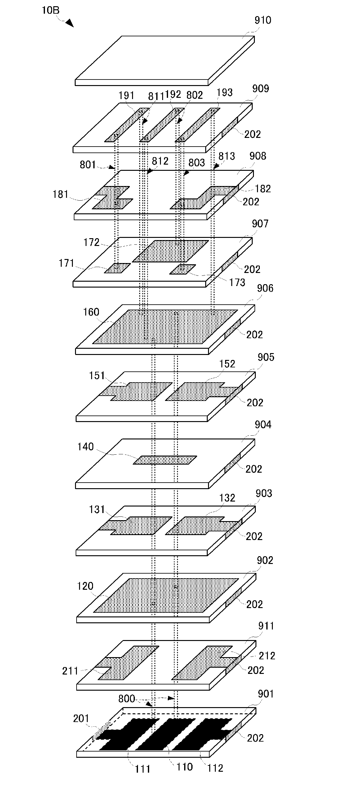 High-frequency laminated component and laminated high-frequency filter