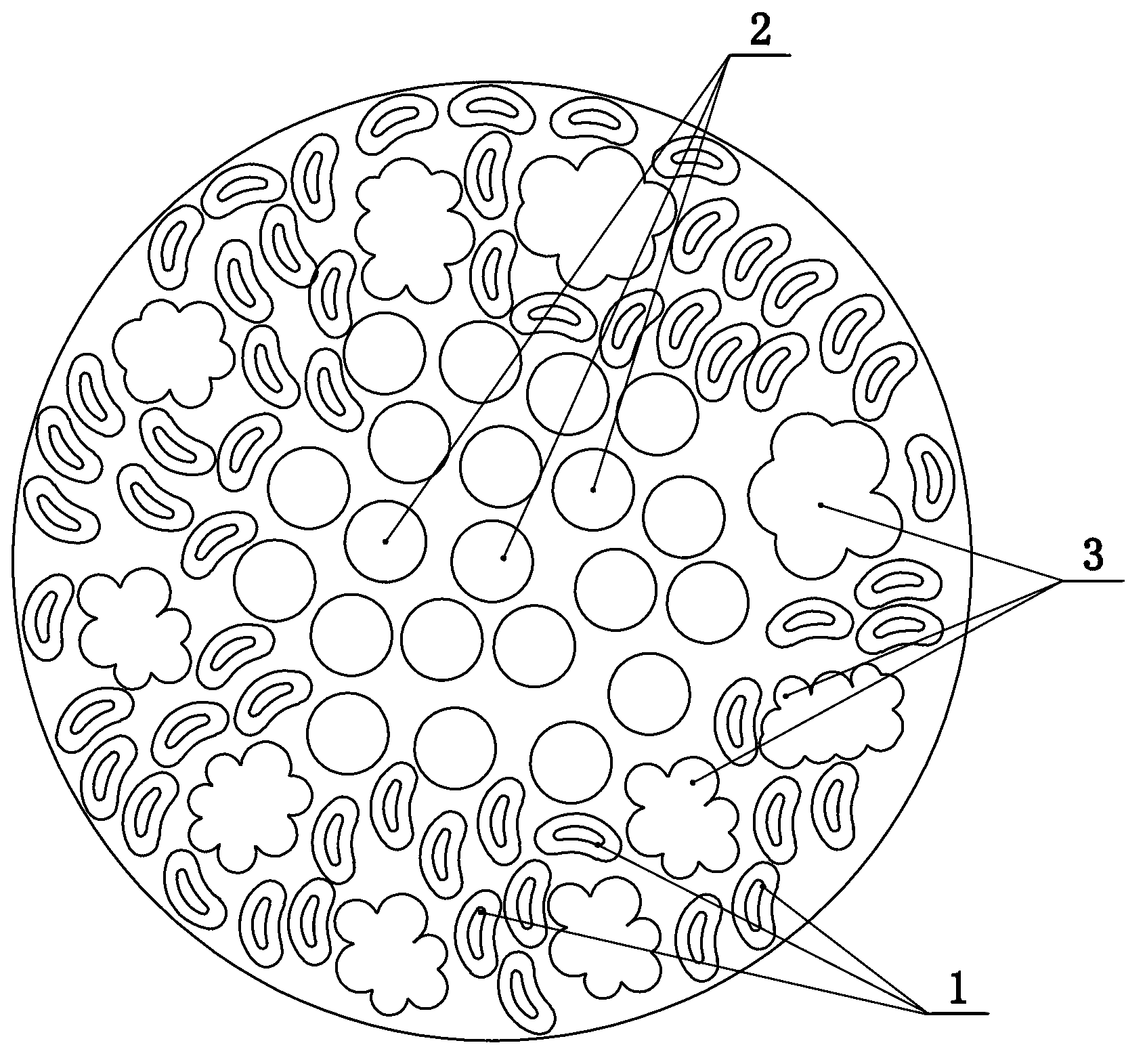 Method for processing multi-fibre spun yarn and multi-fiber spun yarn processed through method