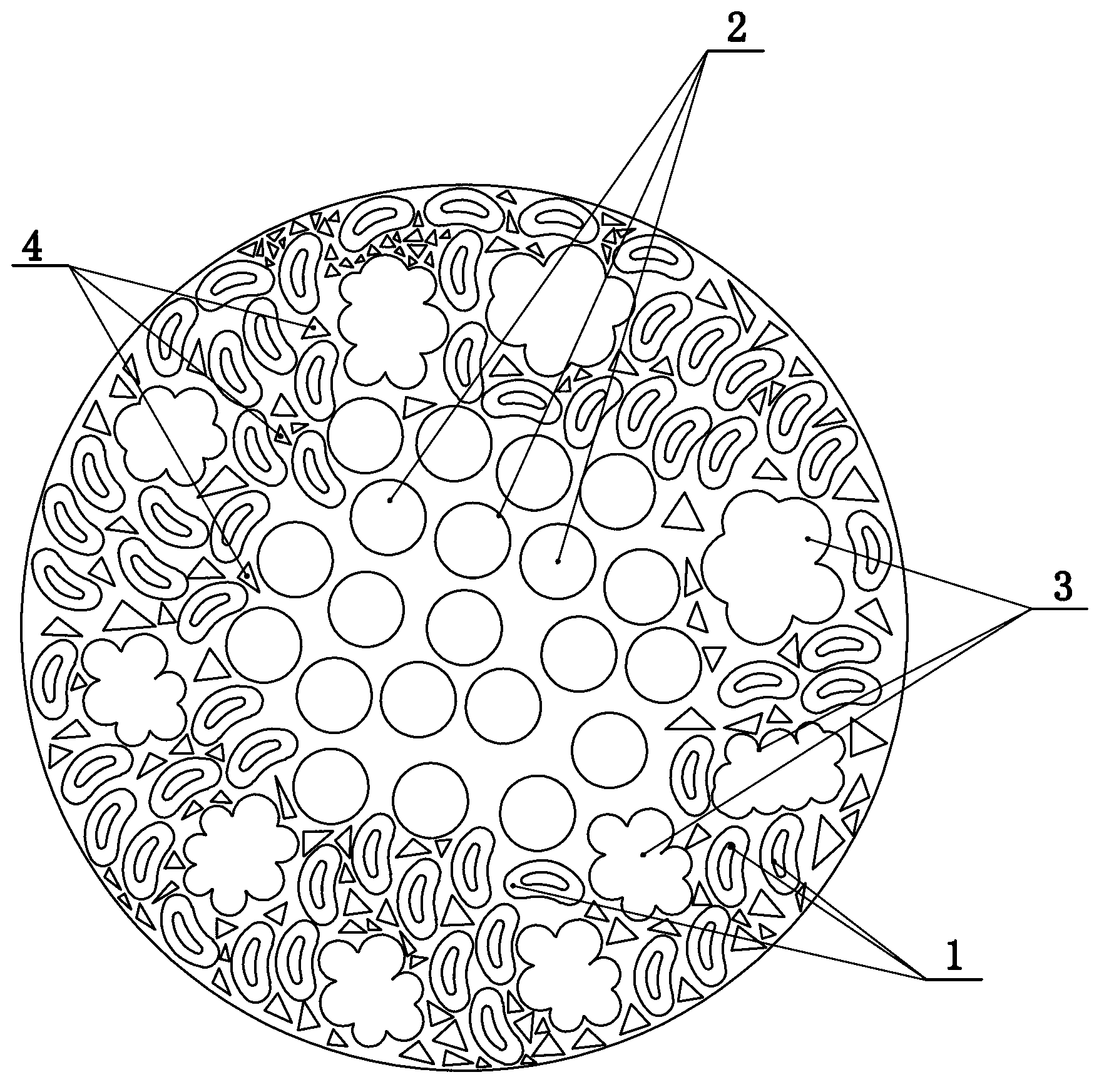 Method for processing multi-fibre spun yarn and multi-fiber spun yarn processed through method