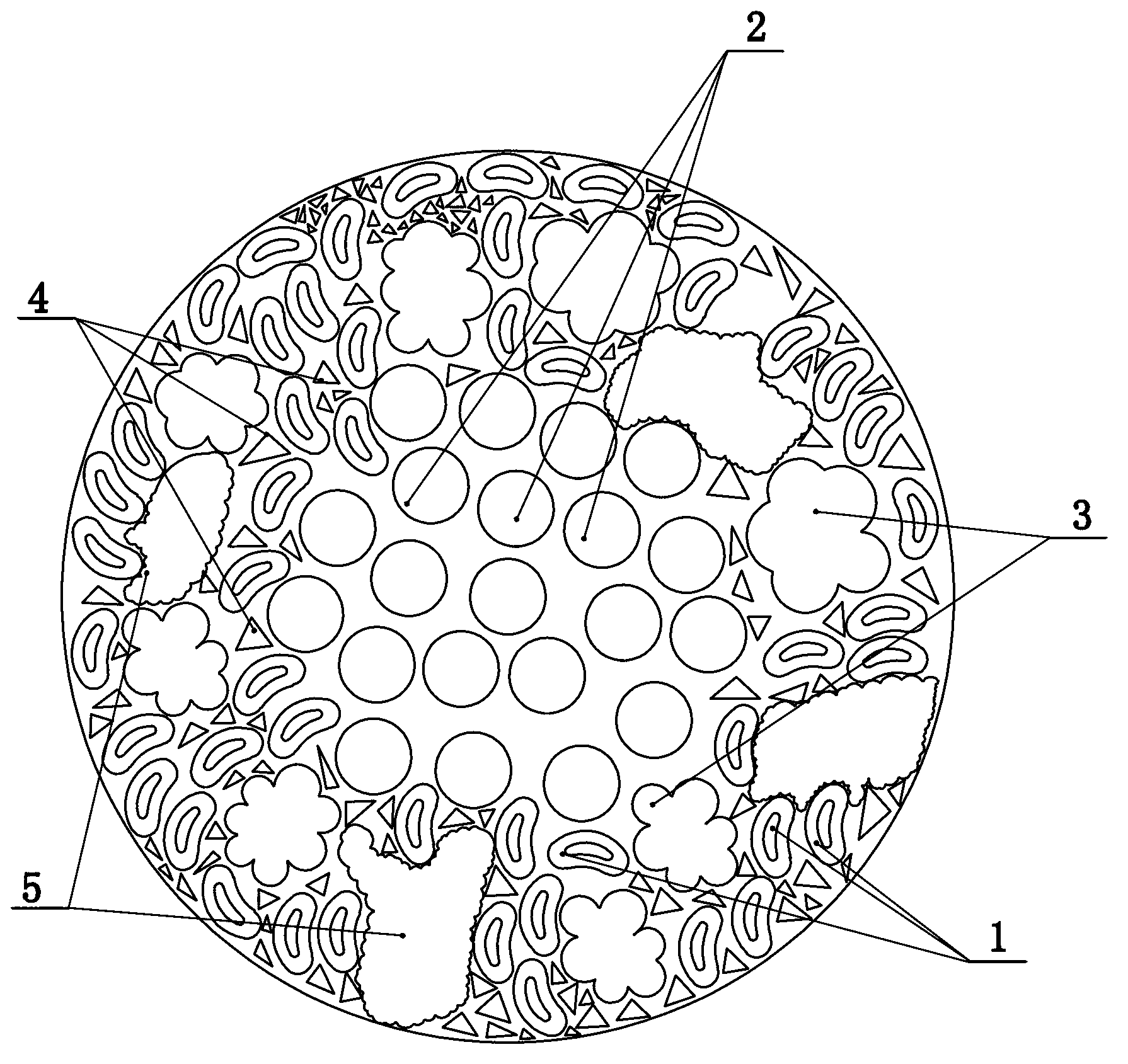 Method for processing multi-fibre spun yarn and multi-fiber spun yarn processed through method