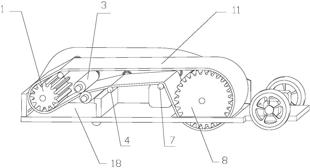 Circulating self-cleaning mopping machine