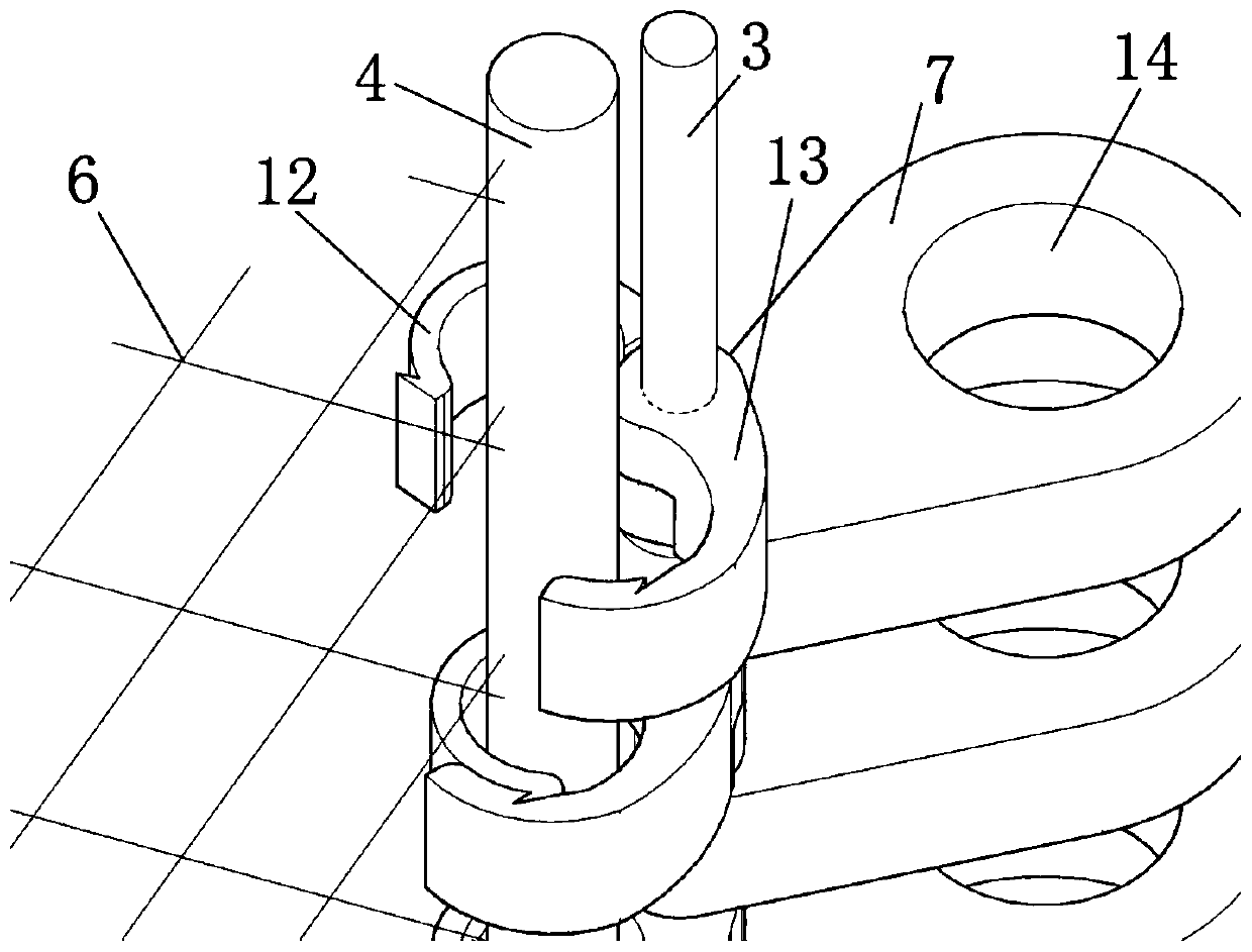 Synthetic fiber web connecting device used for enclosure culture