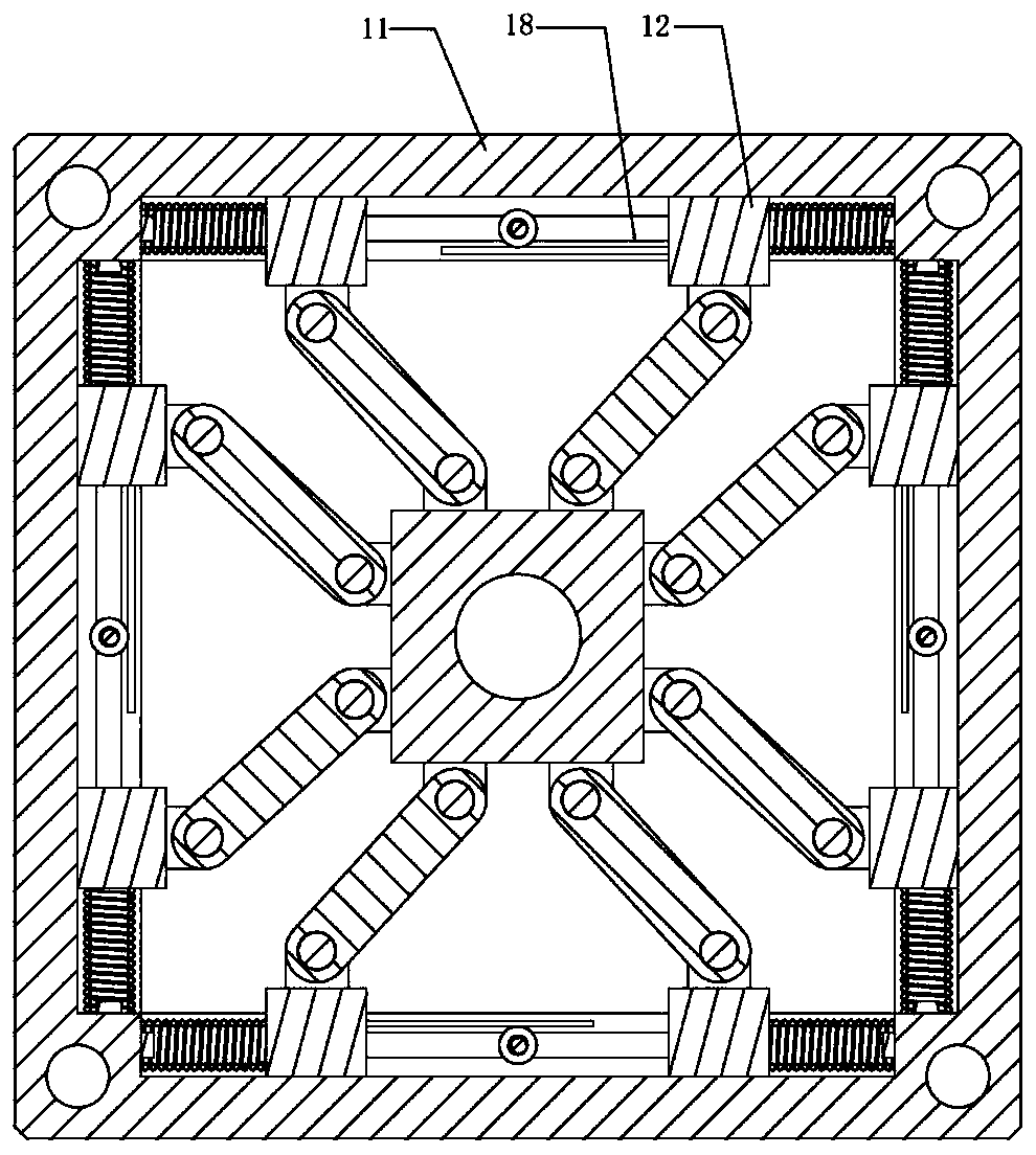 Shock absorption node and building steel structure thereof