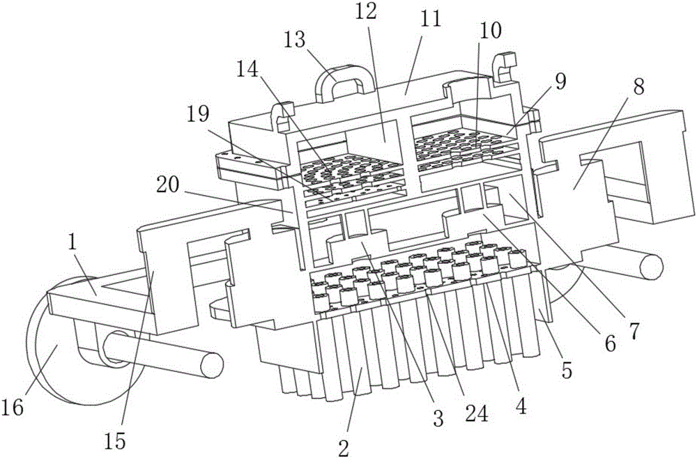 Integral in-situ mercury pollution repair device and repair method thereof