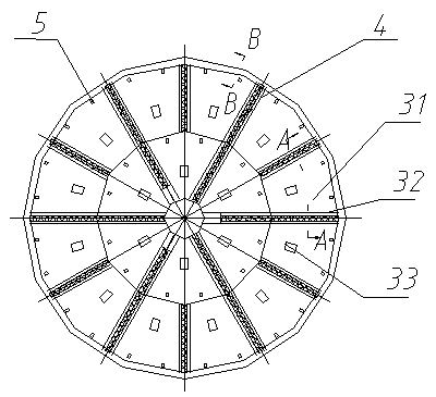 Full vibration discharge silo and silo vibration discharge method