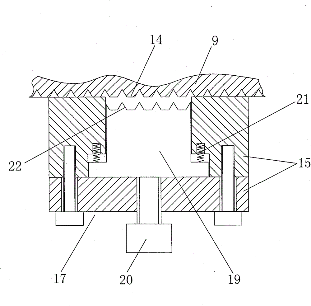 Juggle type precise flat tong for machine tool with large processing table