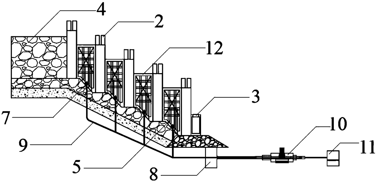 Novel stepped component stress seawall