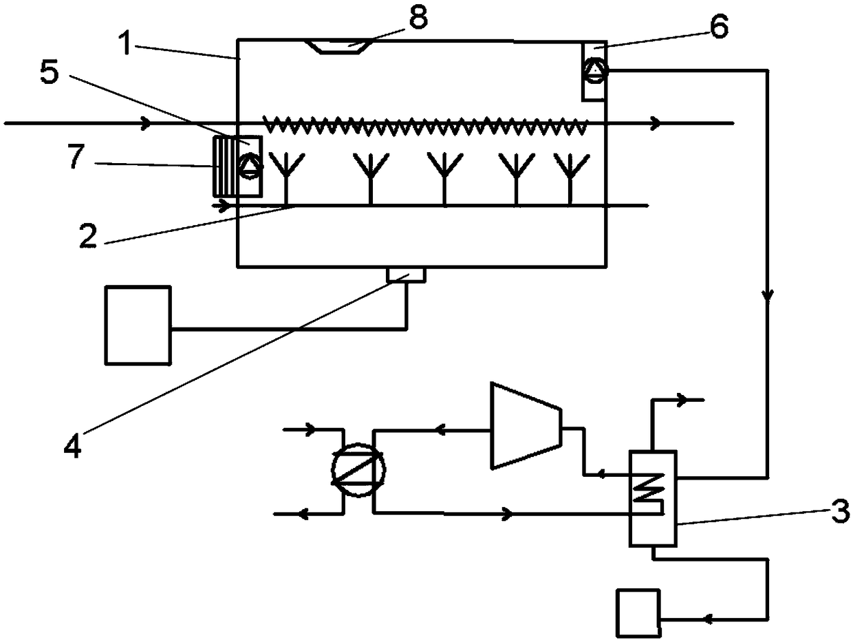 Material cooling device