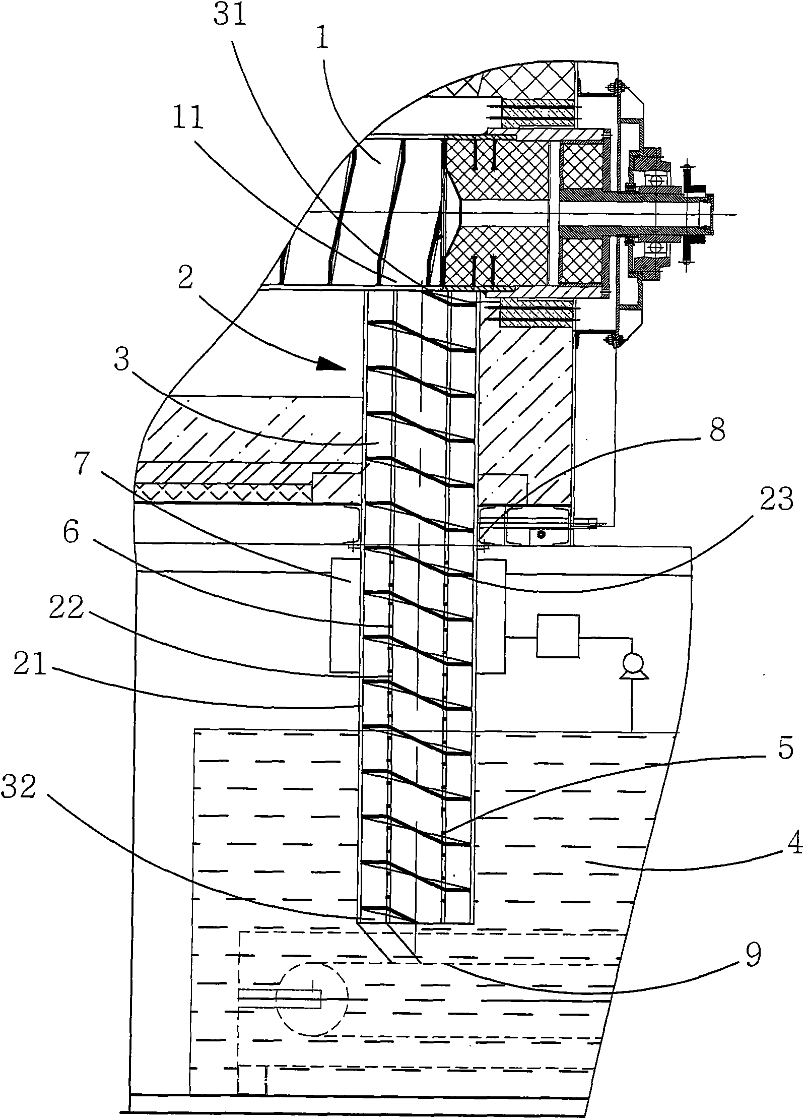 Spiral material quick auto transferring device