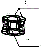 Small angle crossing concrete-filled steel tube column internal stiffening tubular joint and making method thereof