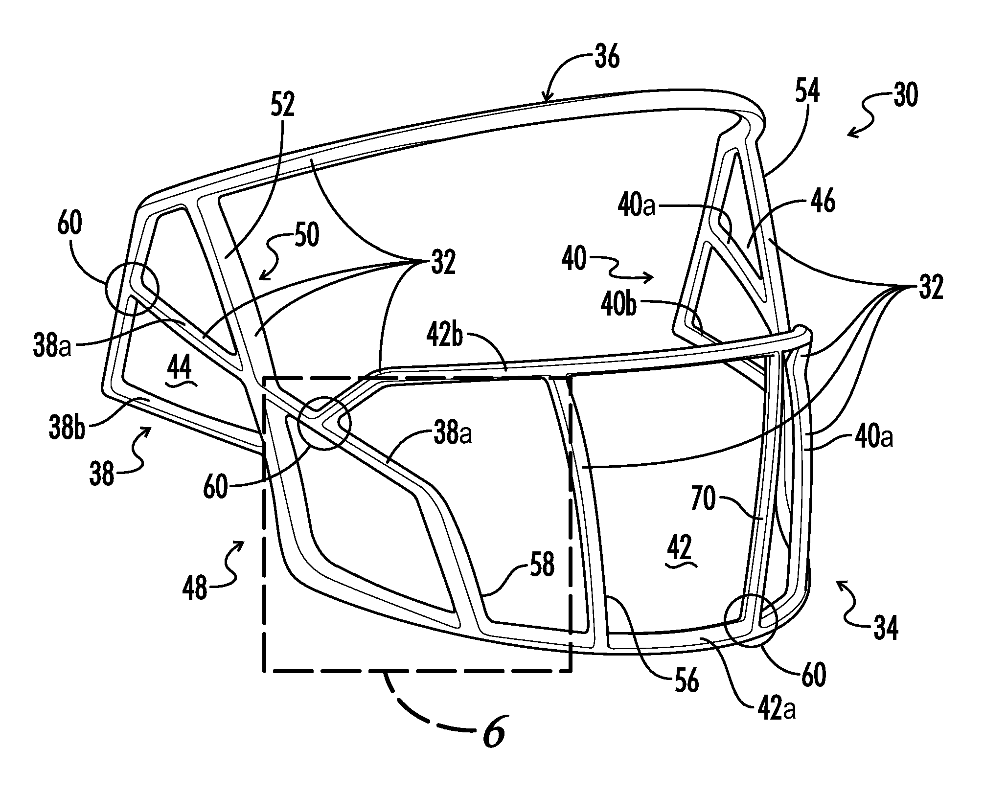 Face mask for helmet