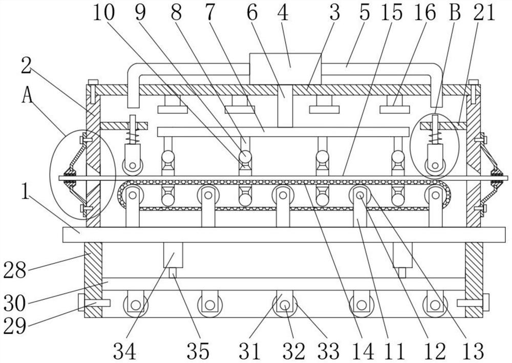 Drying device for corrugated board processing