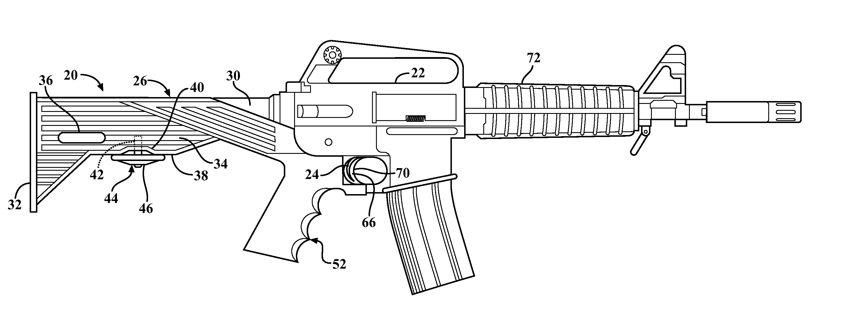 Handle for a semi-automatic firearm