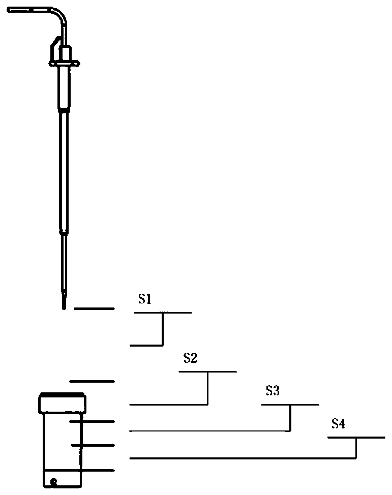 Reagent needle liquid taking process control method and system of medical instrument