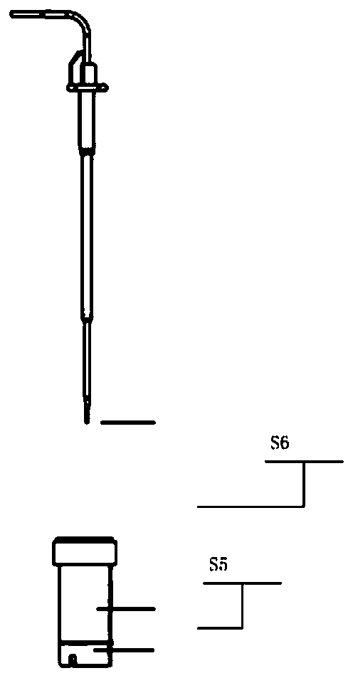 Reagent needle liquid taking process control method and system of medical instrument