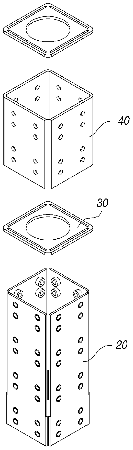 Joint core for joining column and beam, and method for joining column and beam using same