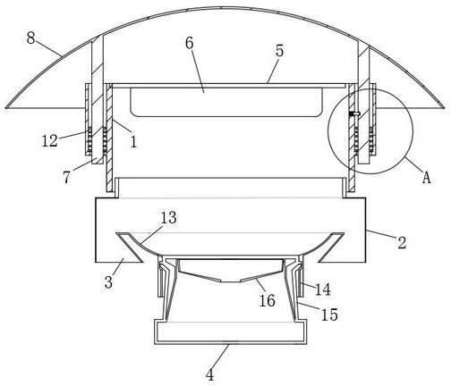 Rainproof urban road lighting device