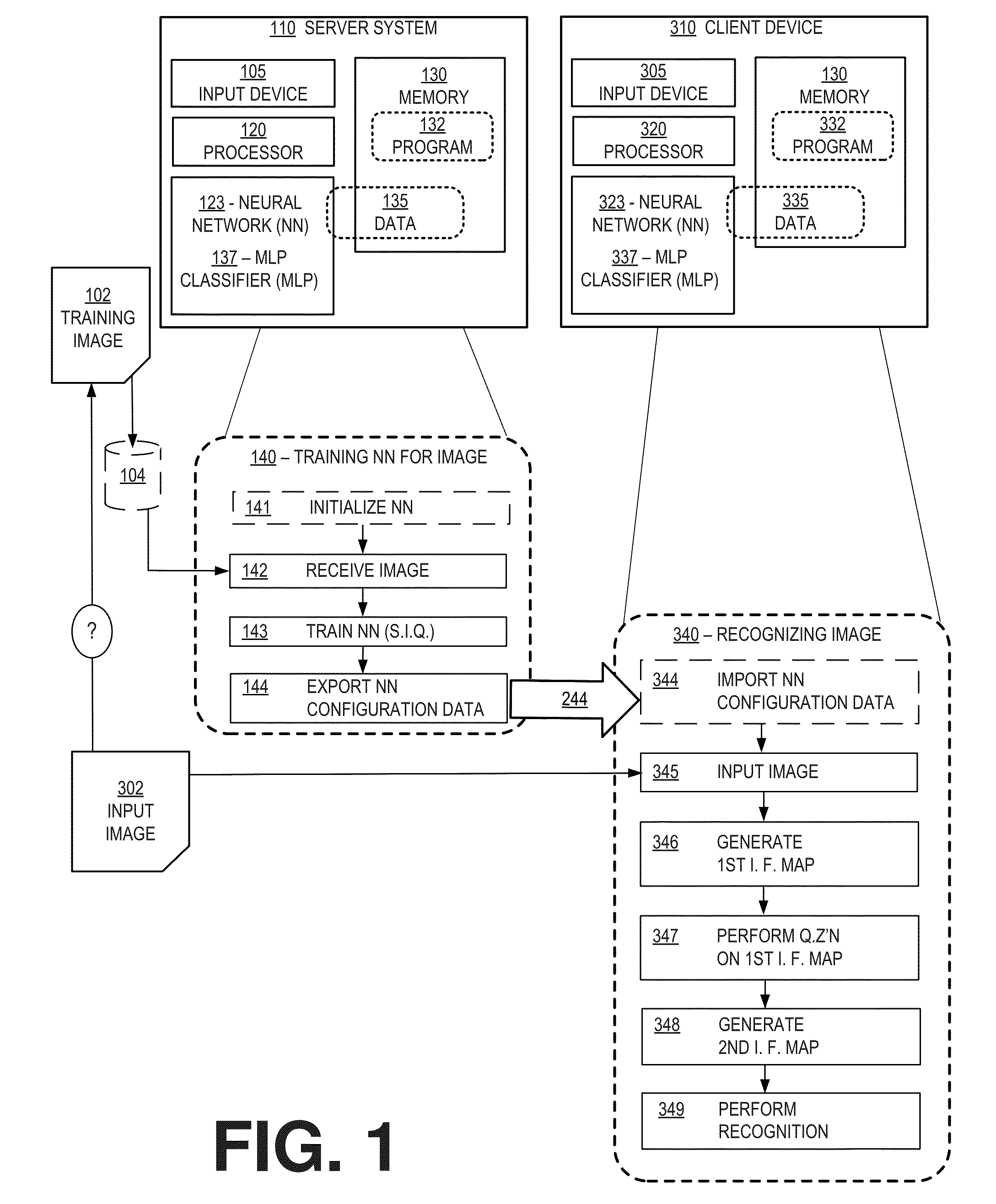 Object recognition with reduced neural network weight precision