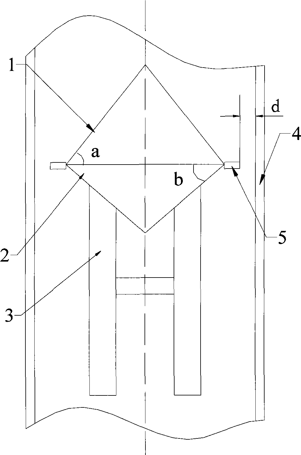 Cone gas distributor for fluidized bed