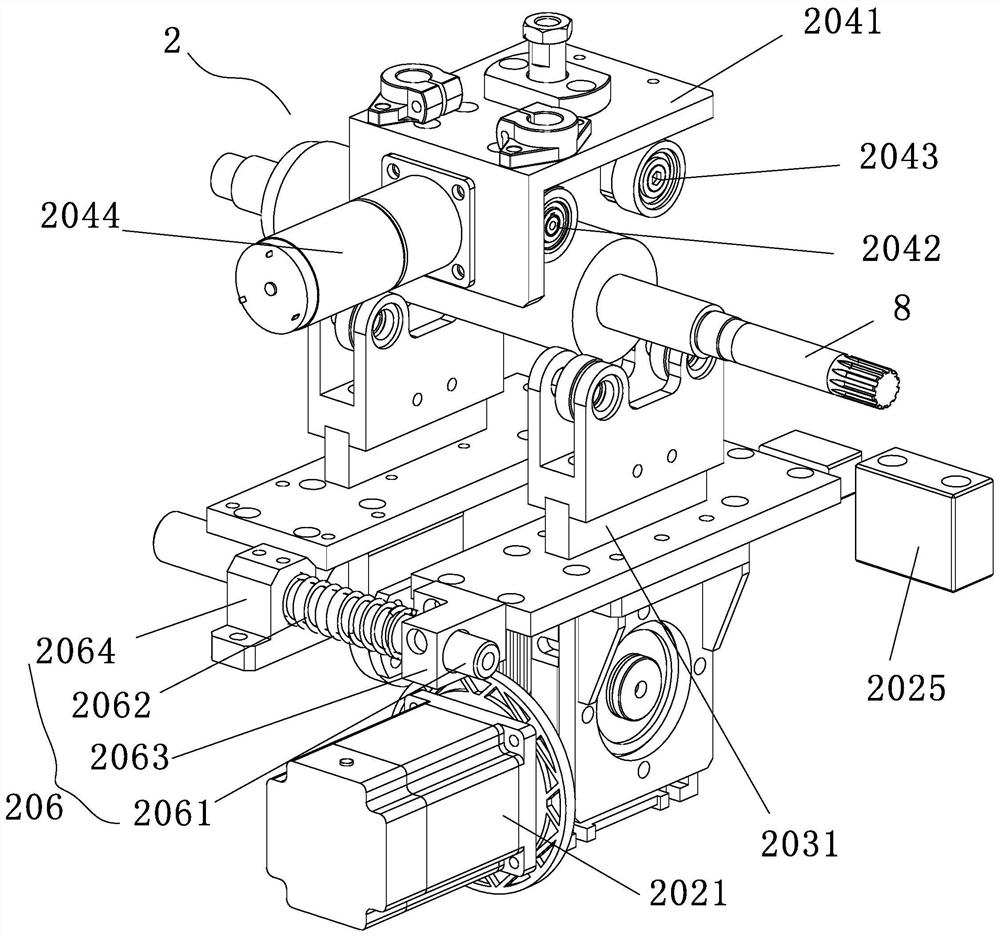 Rotor bearing press fitting device