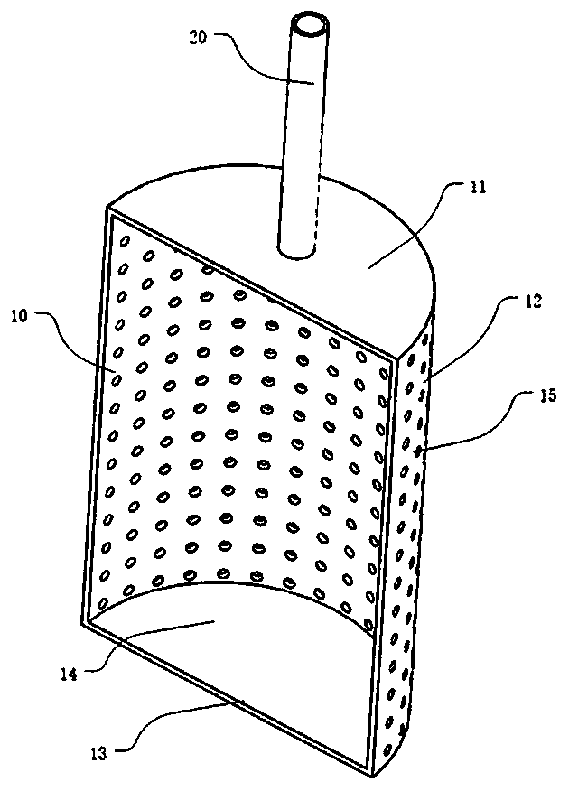 Auxiliary in-vivo ectopic bone formation device used for treating massive bone defect