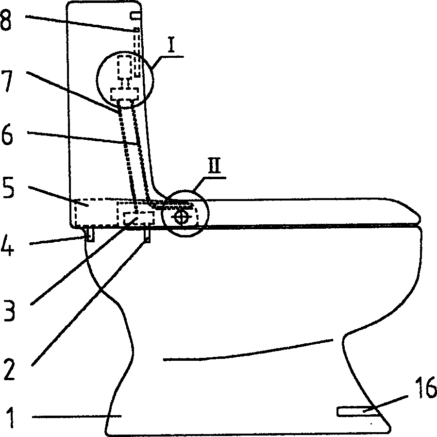 Full-automatic intelligent water-closet pan