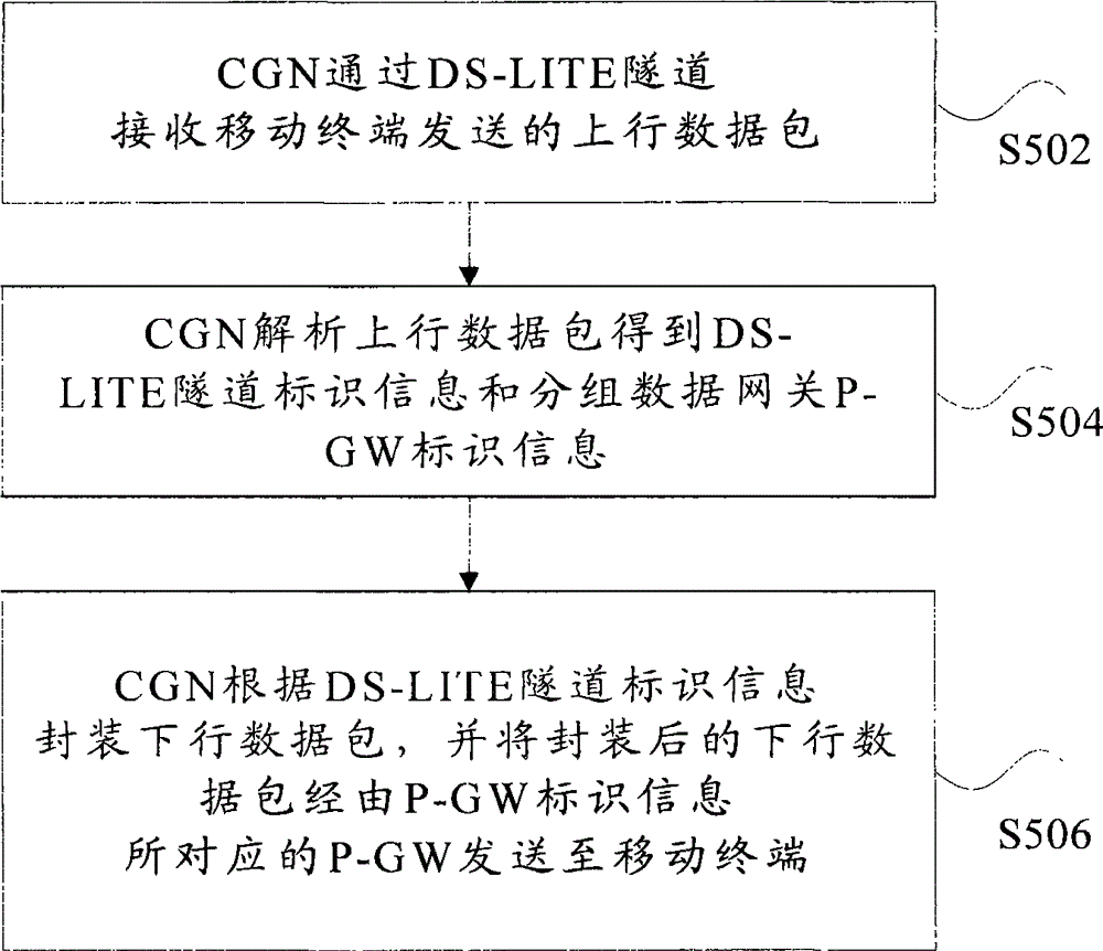 Method and device for sending data packet based on dual-stack (DS)-LITE