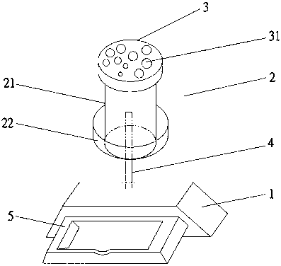 Rotary pen container