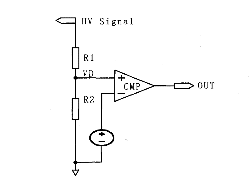 Overvoltage comparison circuit