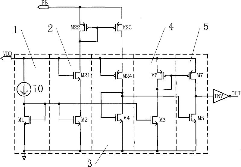 Overvoltage comparison circuit