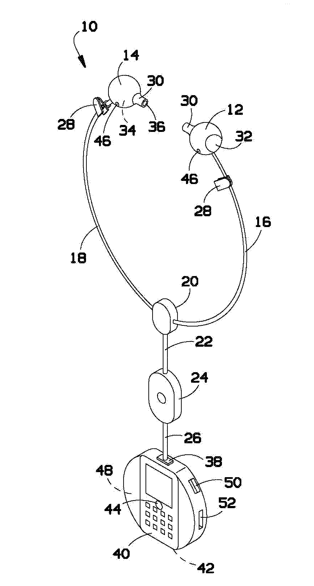 Ear ailment diagnostic device and method