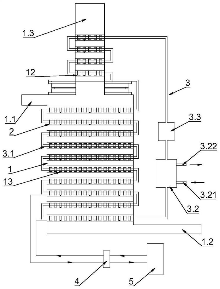 Ship incinerator waste heat recycling system