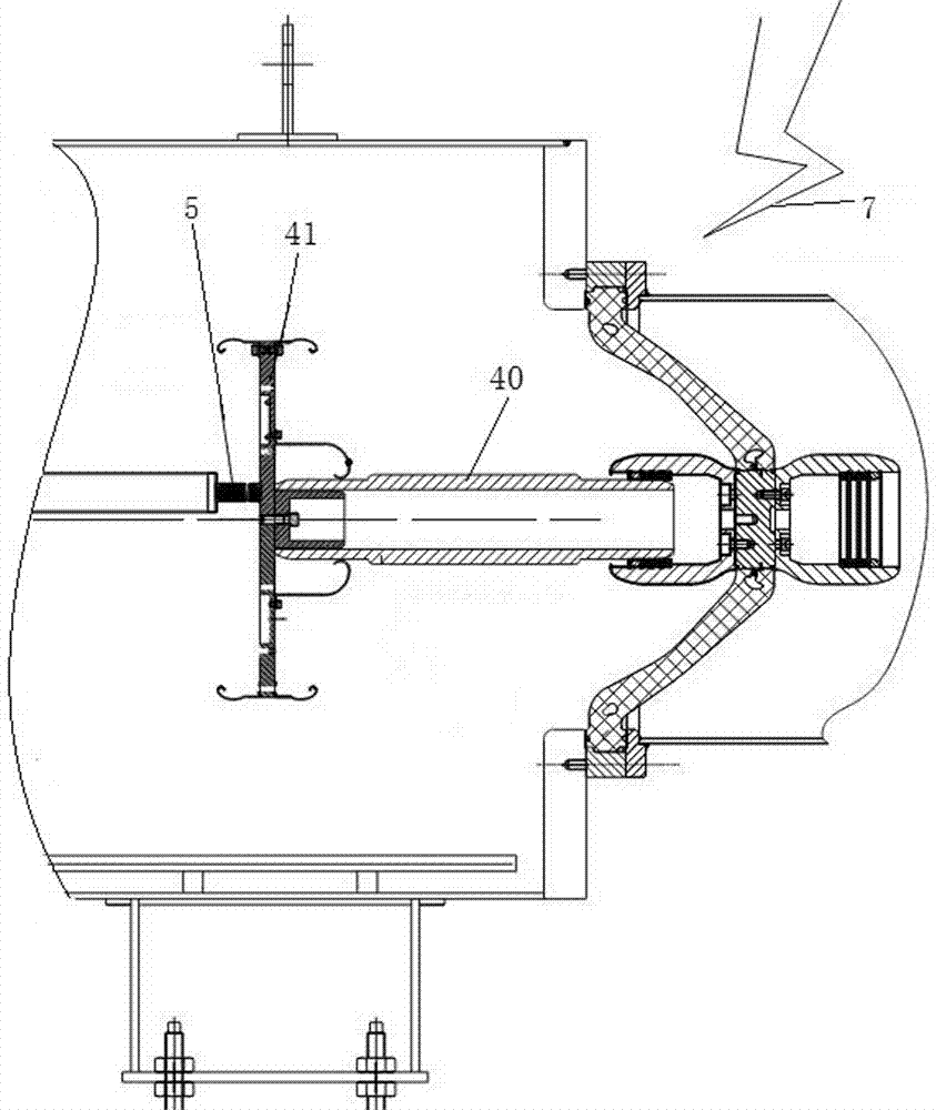 Voltage-withstand test device for basin-type insulators