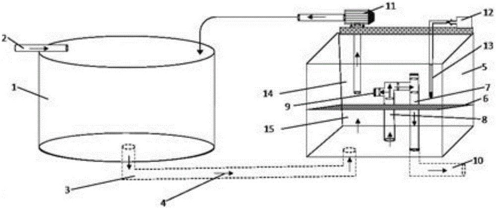 Water-saving type running water breeding device