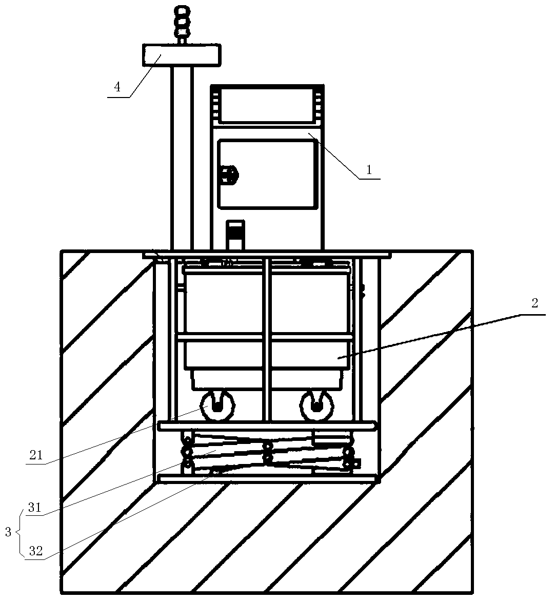 Buried garbage collection device