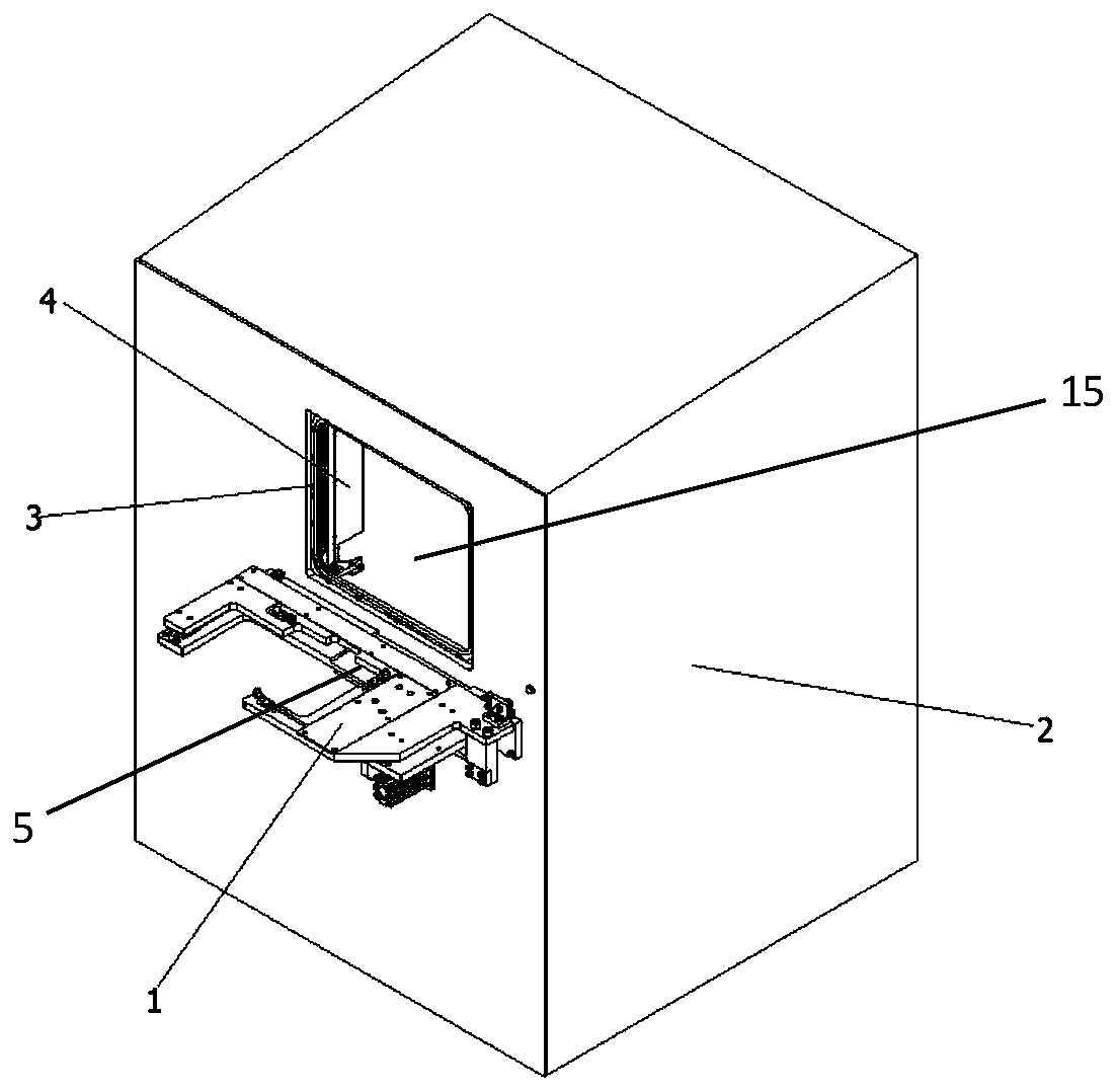 A sealing device and sealing method for an interface between a microenvironment and a wafer box