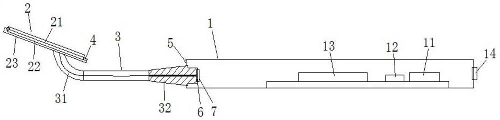 Oral cavity inspection mirror with amplification, illumination, camera shooting and wireless transmission functions