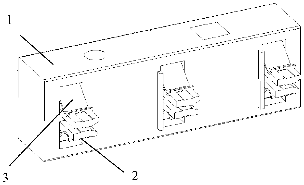 Isolating switch moving contact group capable of improving contact stability