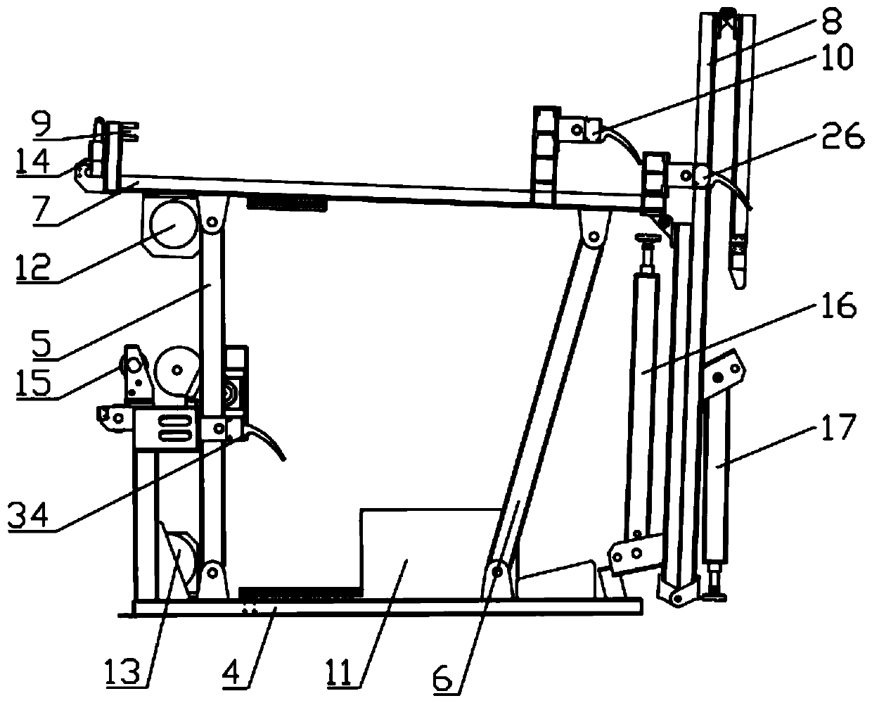 Vehicle-mounted mechanical flying device for unmanned aerial vehicle