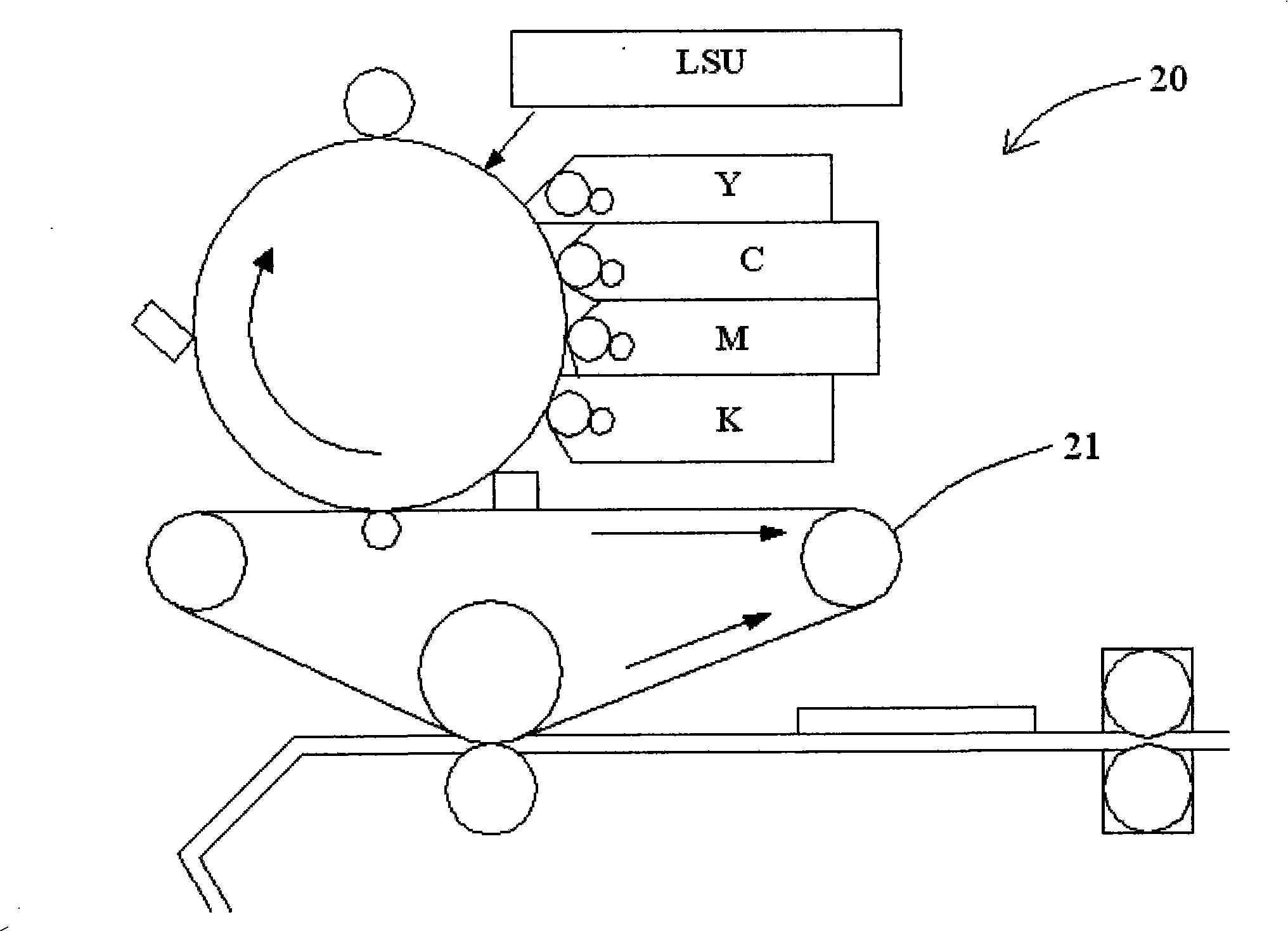 Colorful laser printer and printing method