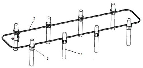 Displacement control system for multi-tree rubber collection