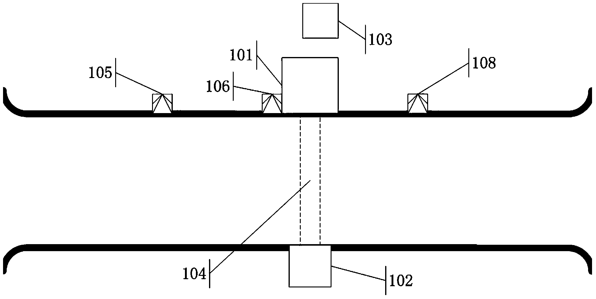 Continuous pass-type radiation scanning system and method