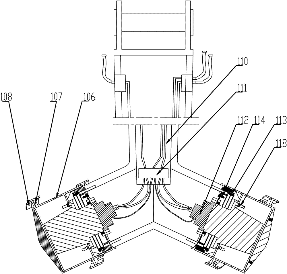 In-situ solidification and stabilization treatment device for polluted soil