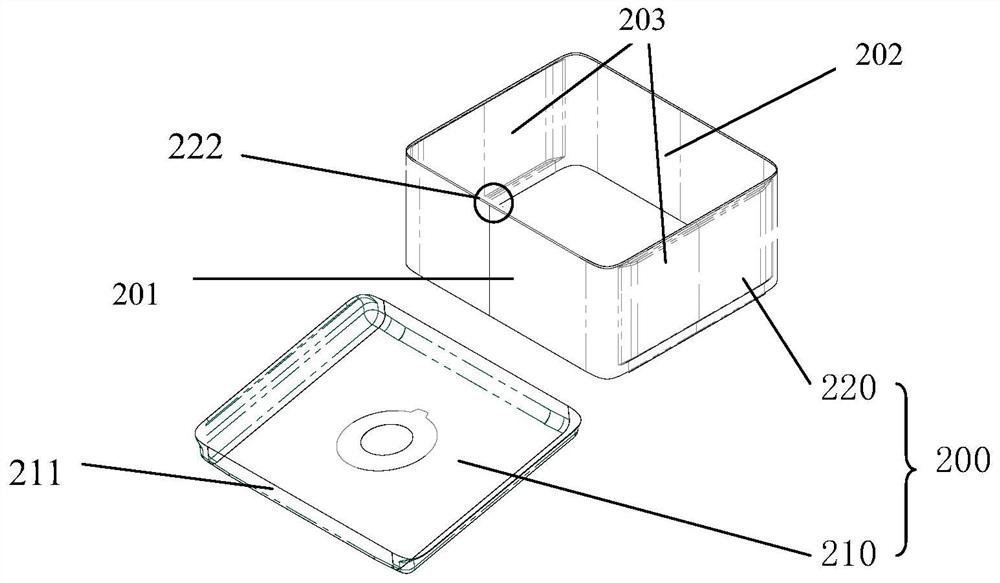 Inner container structure of dish-washing machine