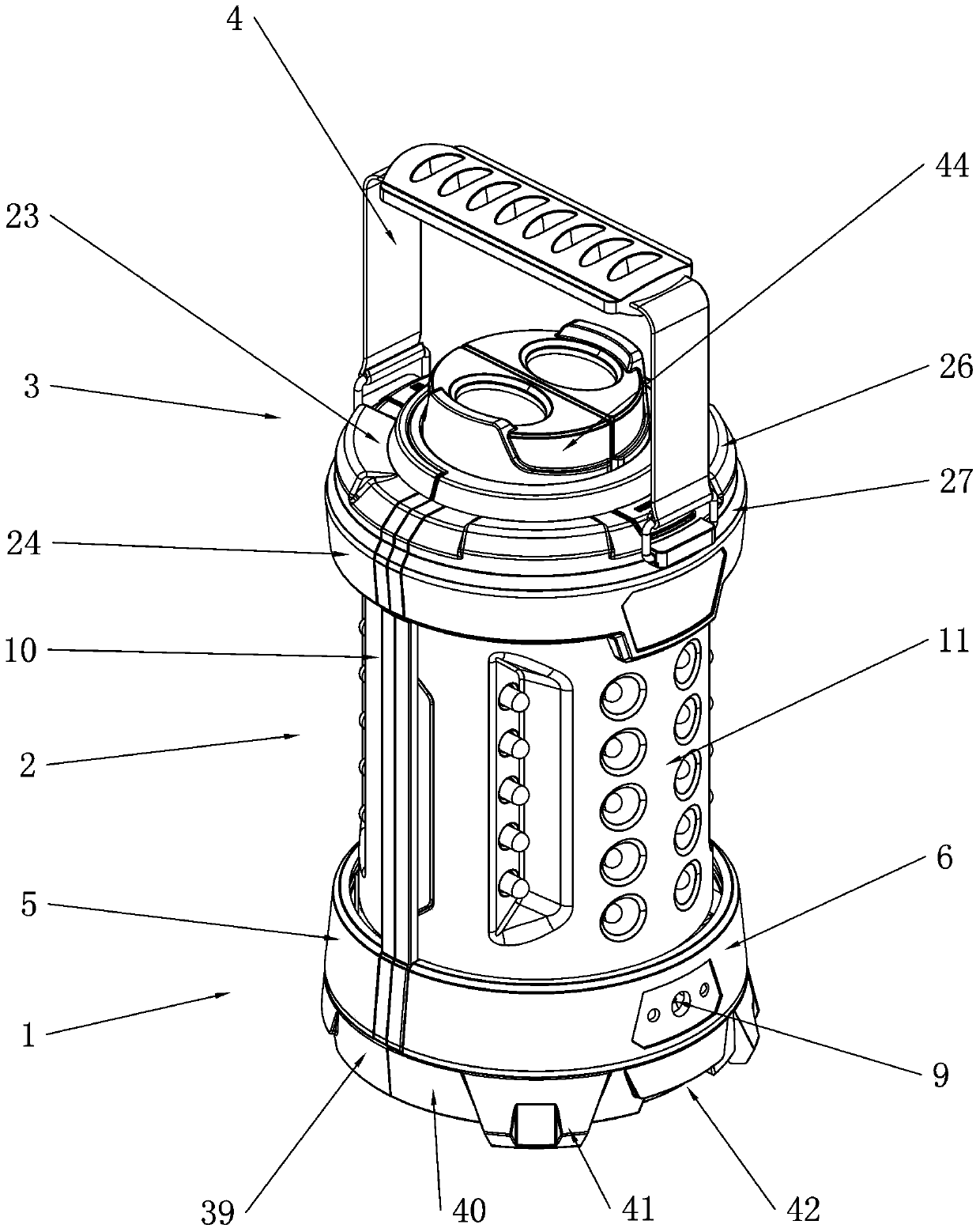 Portable camping lamp