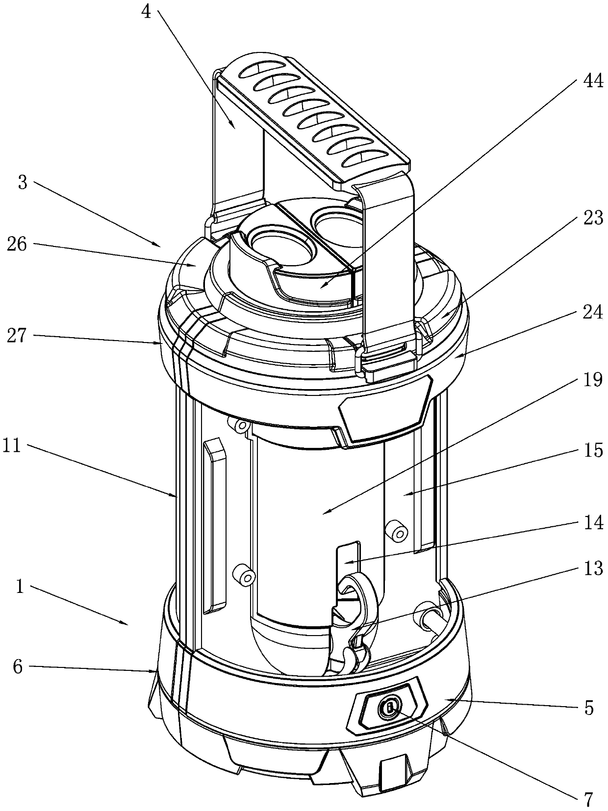 Portable camping lamp