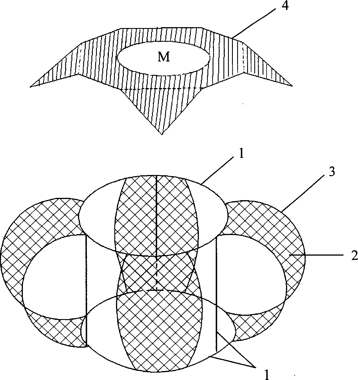 Sea grape egg adhesion reef with reticular soft structure