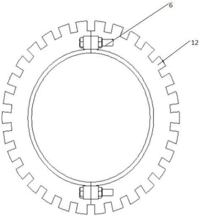 Wheel axle speed measurement coded disc device of tunnel locomotive