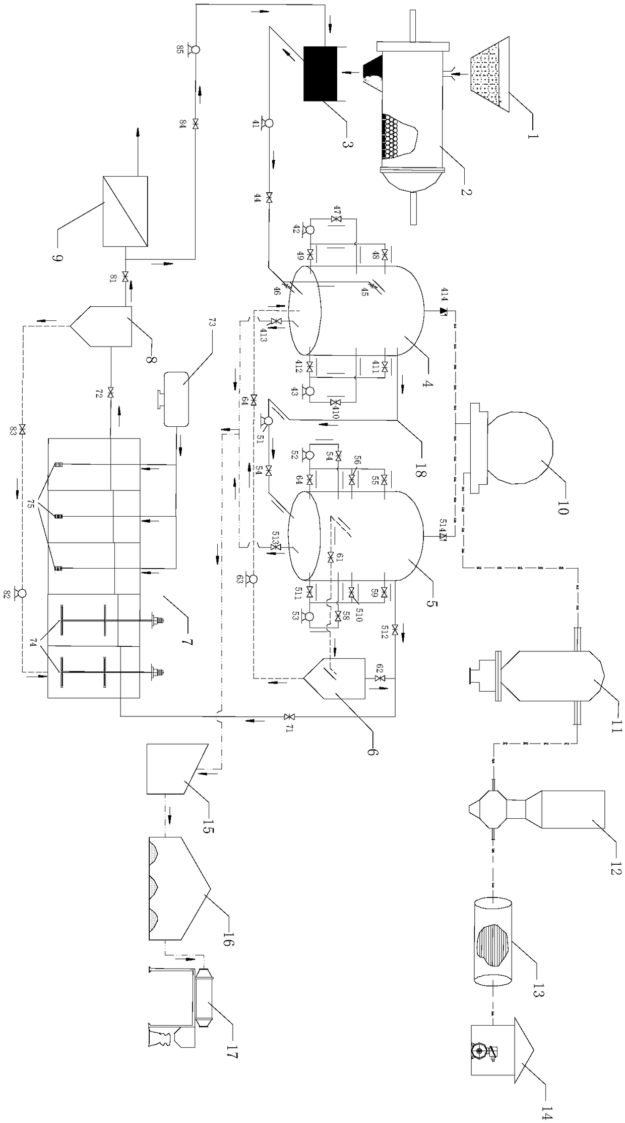 Energy-saving efficient two-phase anaerobic-aerobic coupling treatment process and system for kitchen wastes