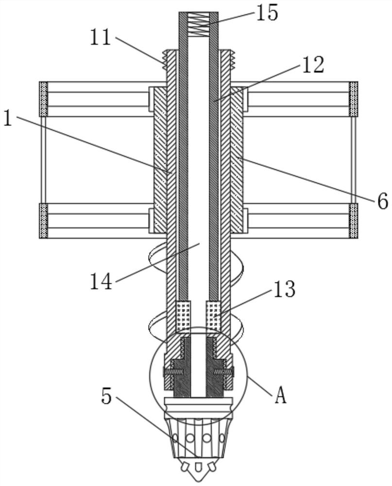 Special drill bit for pile foundation construction hole forming under complex geological conditions